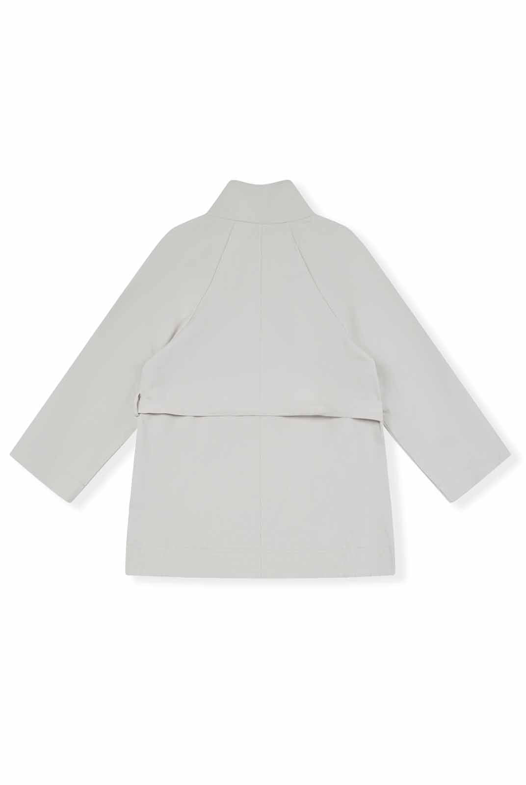 ASOBIO Stand Collar Belted Trench Coat