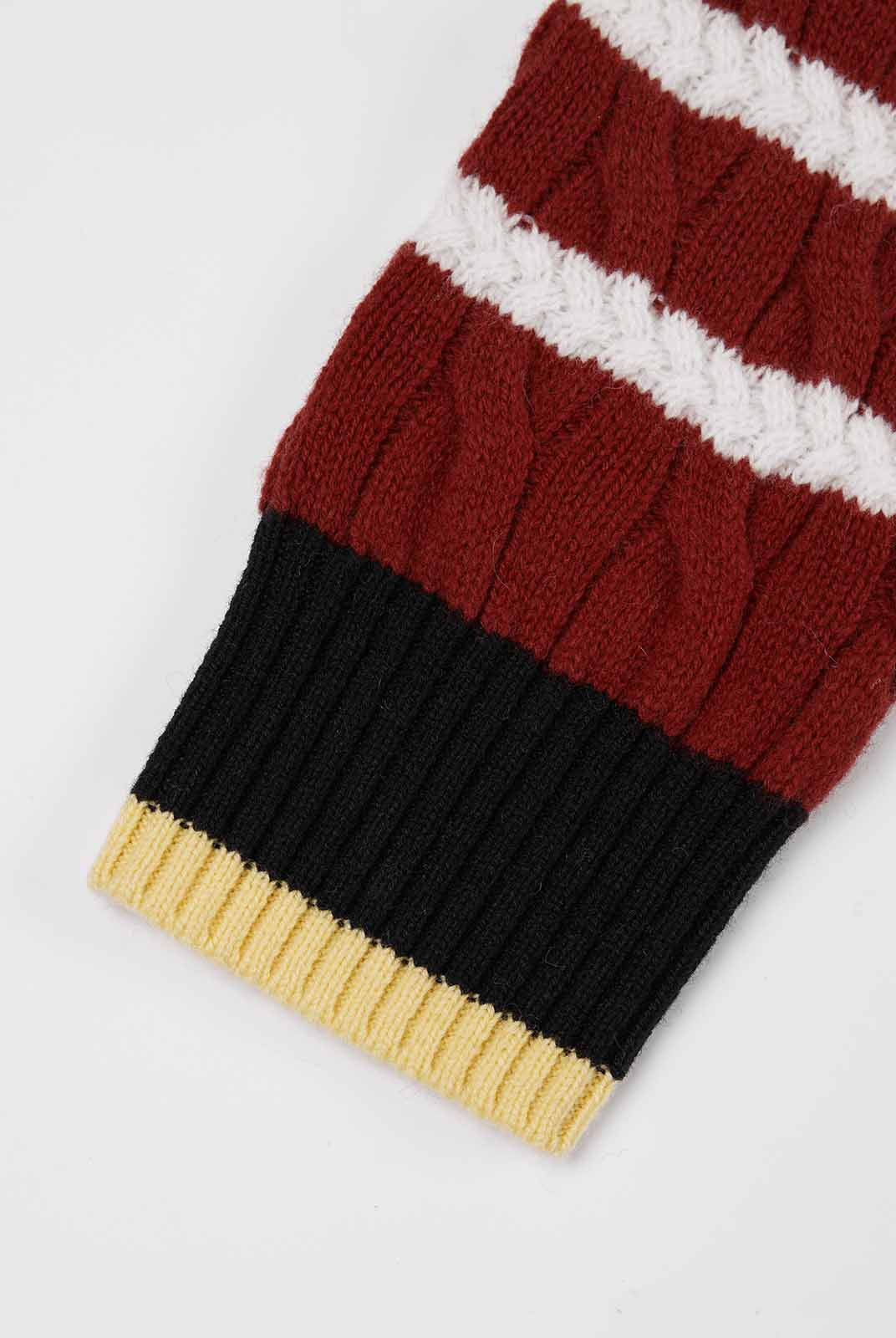 ASOBIO Cable-Knit Wool Cardigan