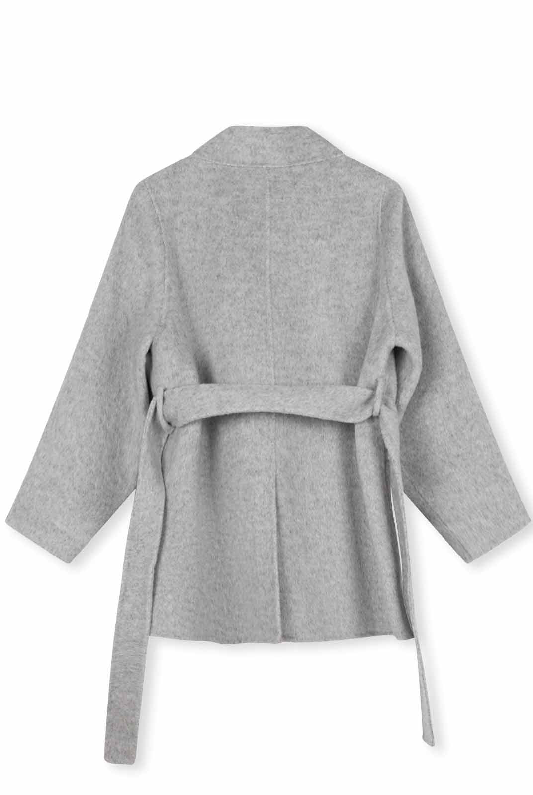 ASOBIO Double-Faced Double-Breasted Wrap Coat