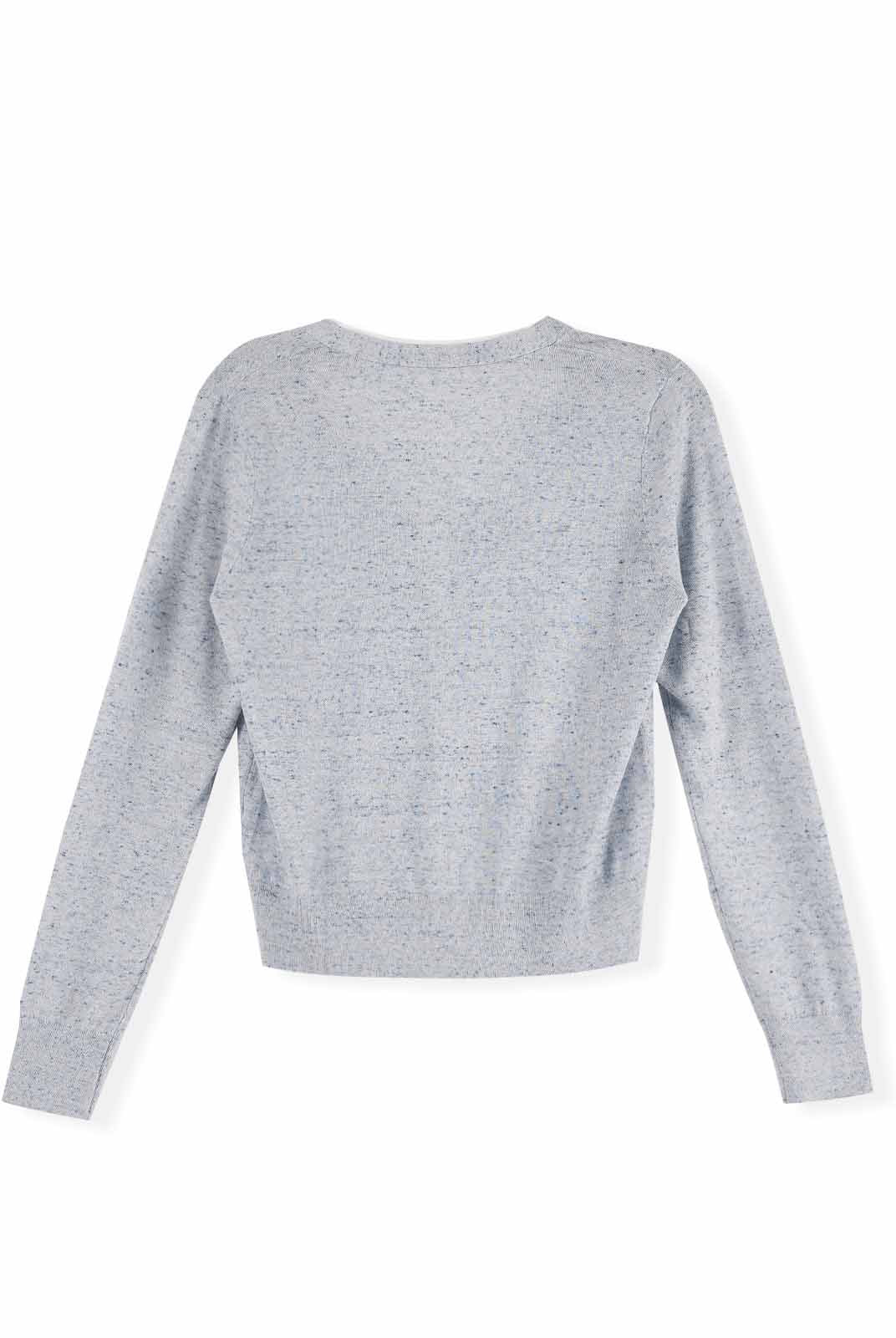 ASOBIO Contrast-Trim Button Cardigan