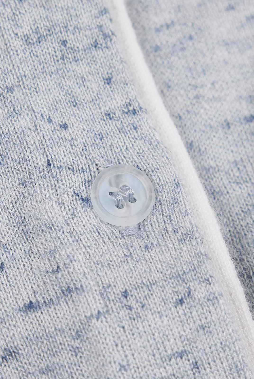 ASOBIO Contrast-Trim Button Cardigan