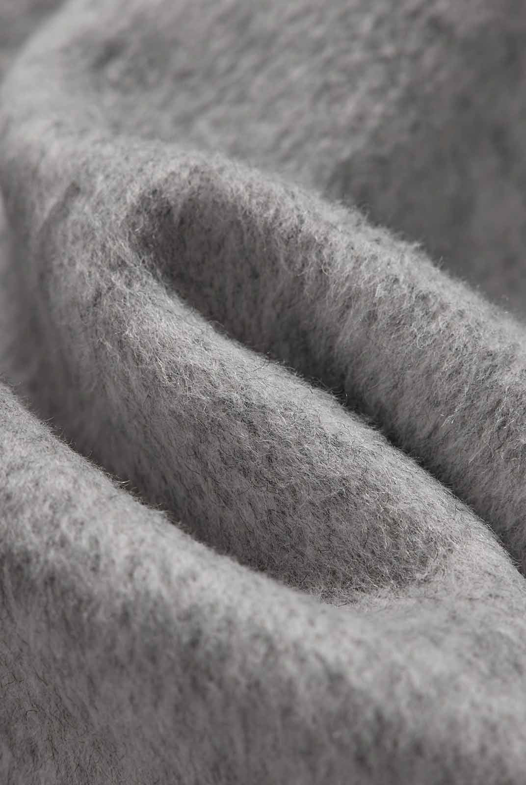 ASOBIO Double-Faced Double-Breasted Wrap Coat