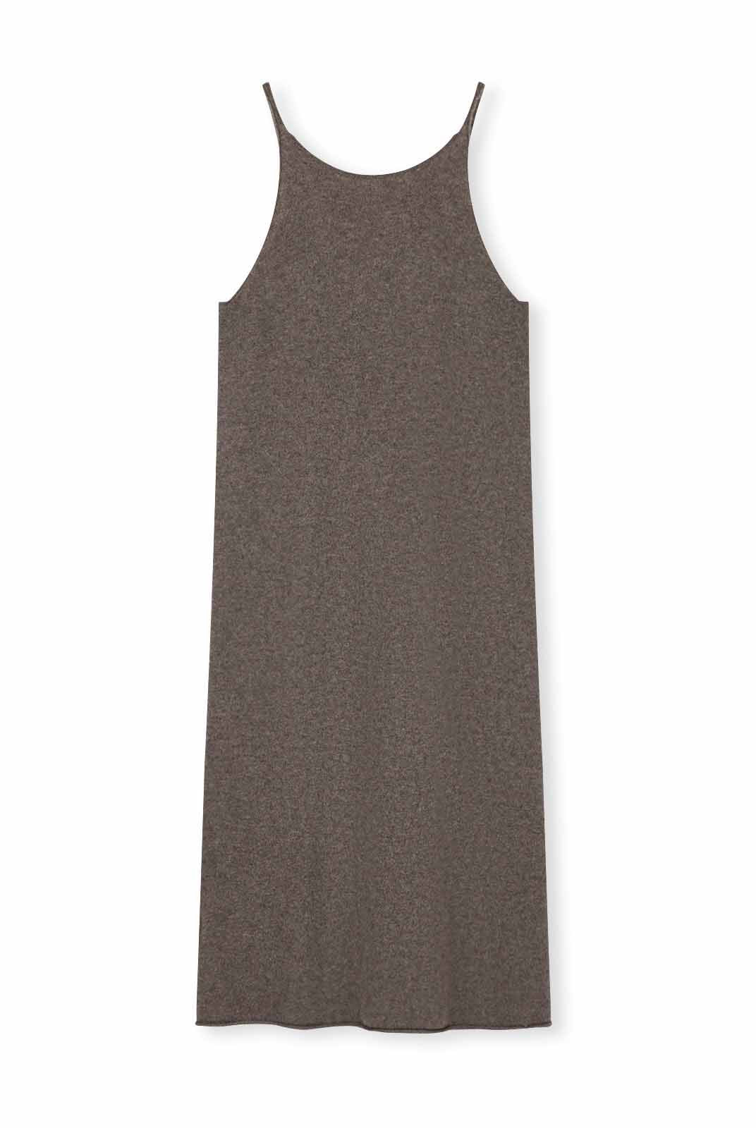 ASOBIO Yak Wool Knit Slip Dress