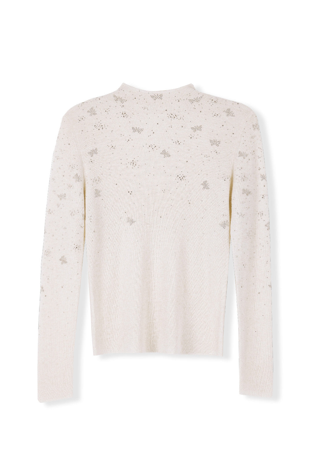 ASOBIO Embellished Mockneck Sweater