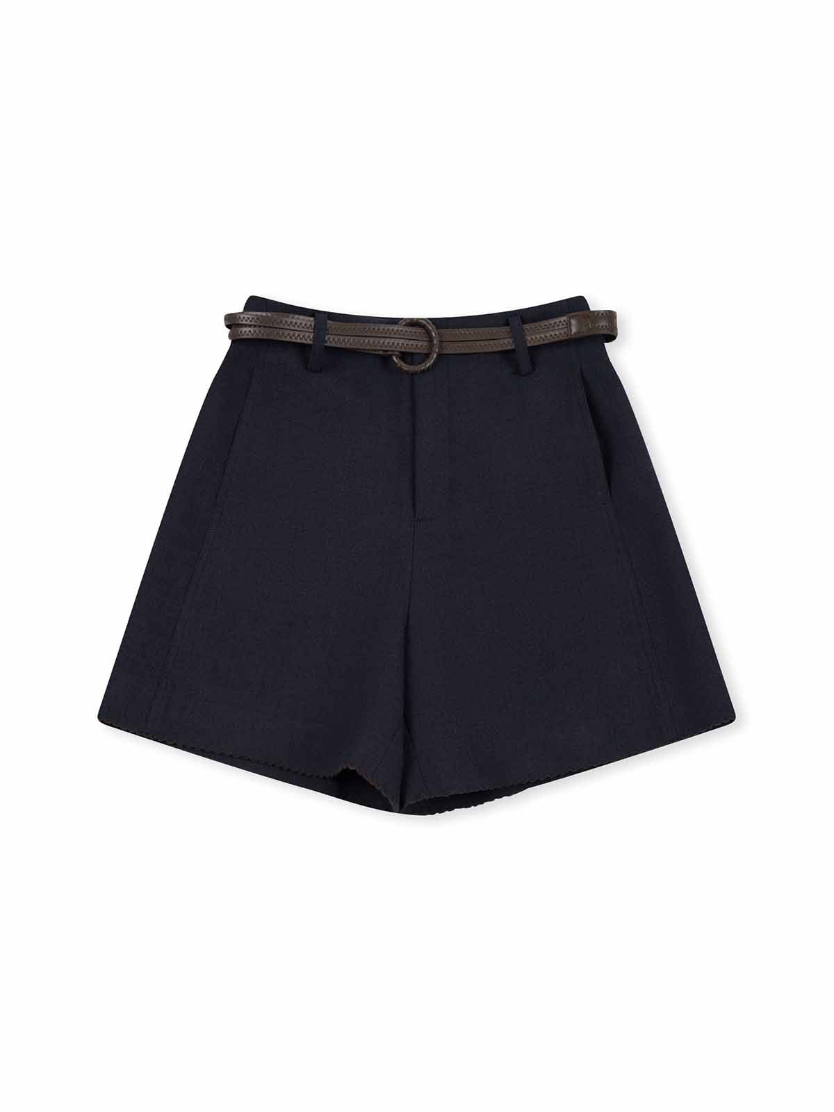 ASOBIO High-Waist Belted Short