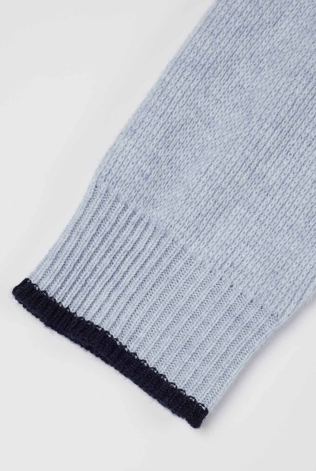 ASOBIO 100% Wool 1/2 Zip Mockneck Sweater