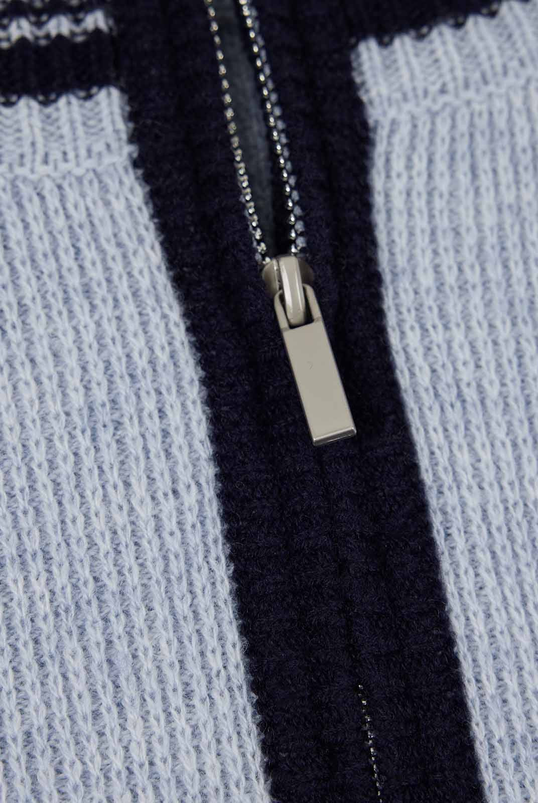 ASOBIO 100% Wool 1/2 Zip Mockneck Sweater