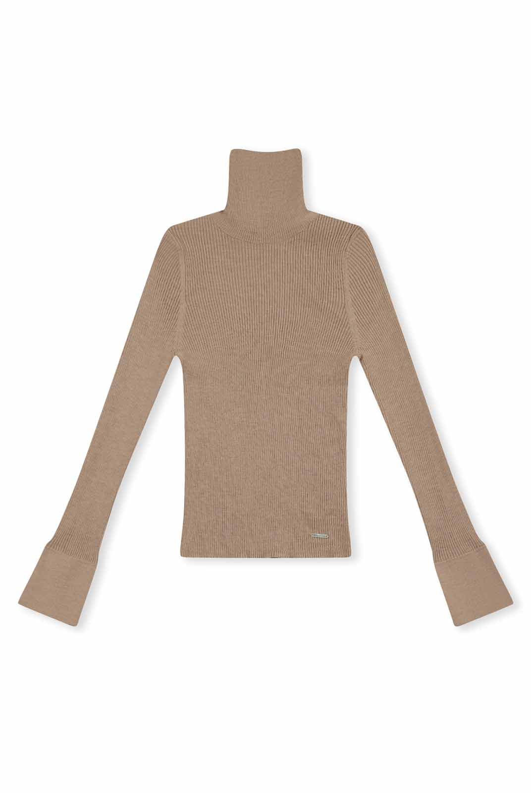 ASOBIO 100% Merino Wool Turtleneck Sweater