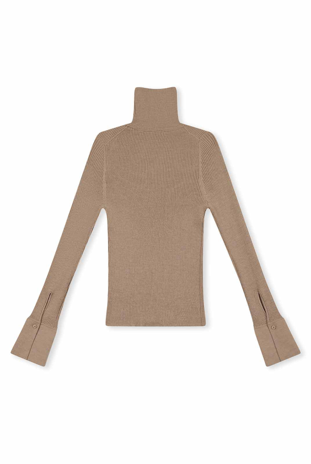 ASOBIO 100% Merino Wool Turtleneck Sweater