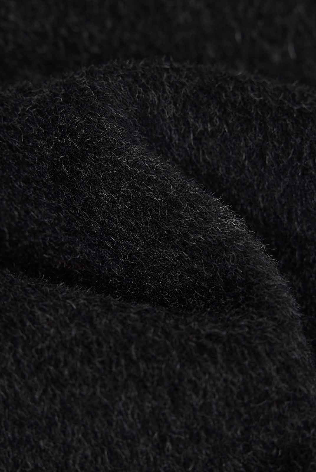 ASOBIO Wool Coat with Detachable Fox Fur Collar