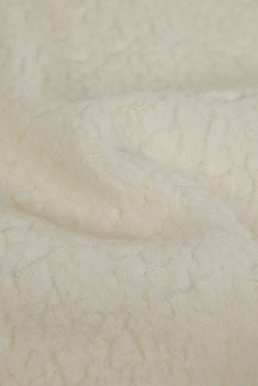 ASOBIO 100% Wool Zip-Up Cardigan