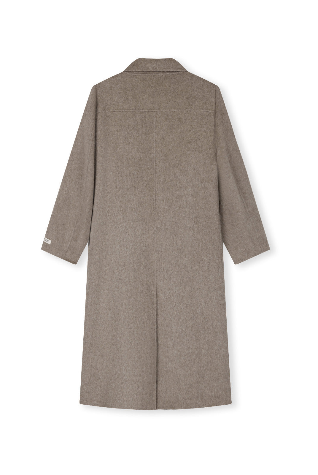 ASOBIO Double-Faced 100% Wool Single-Breasted Long Coat