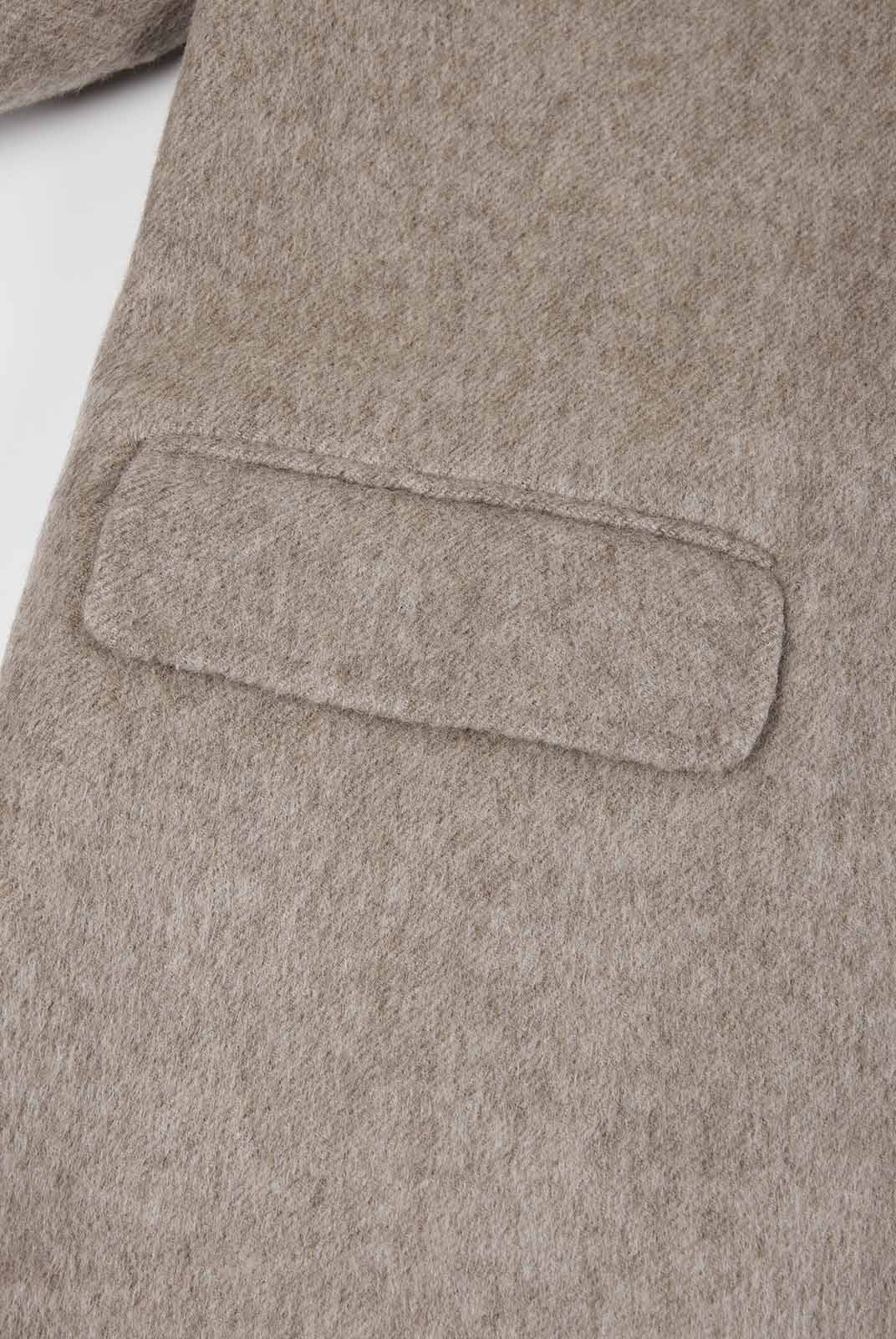 ASOBIO Double-Faced 100% Wool Single-Breasted Long Coat