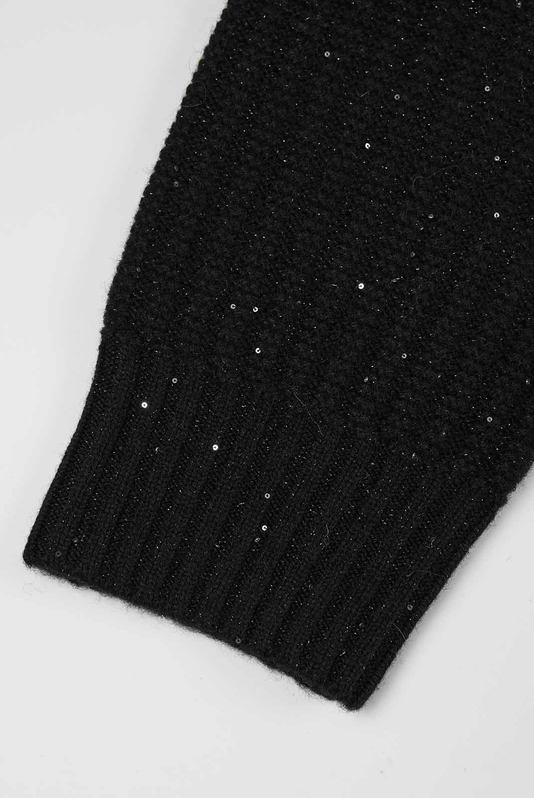 ASOBIO 100% Wool Sequin Sweater