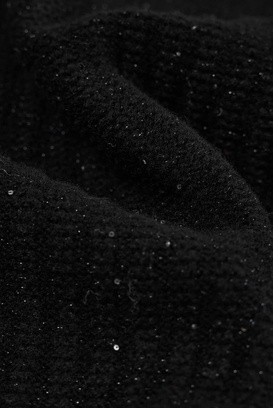 ASOBIO 100% Wool Sequin Sweater