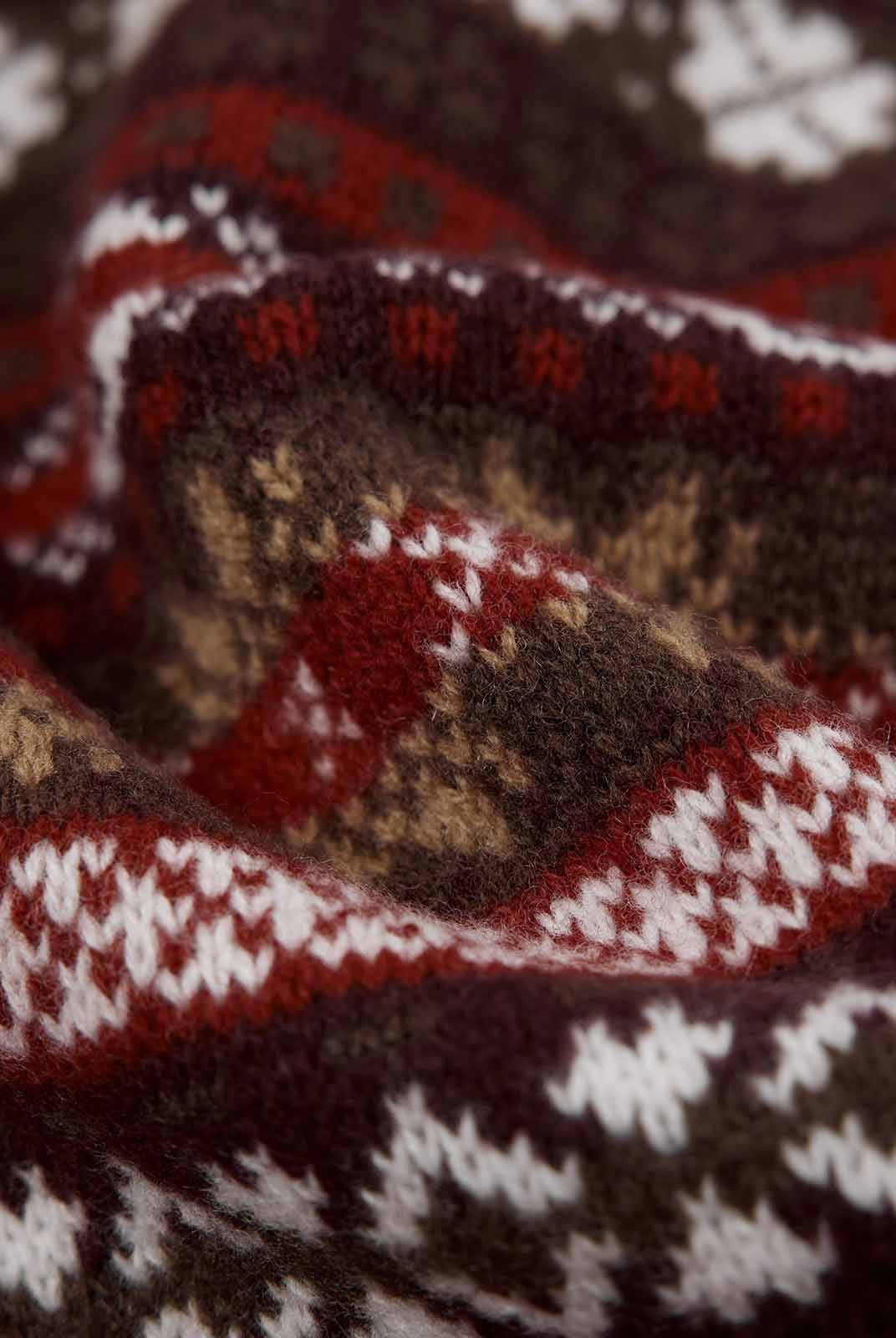 ASOBIO 100% Wool Fair Isle Pullover Sweater