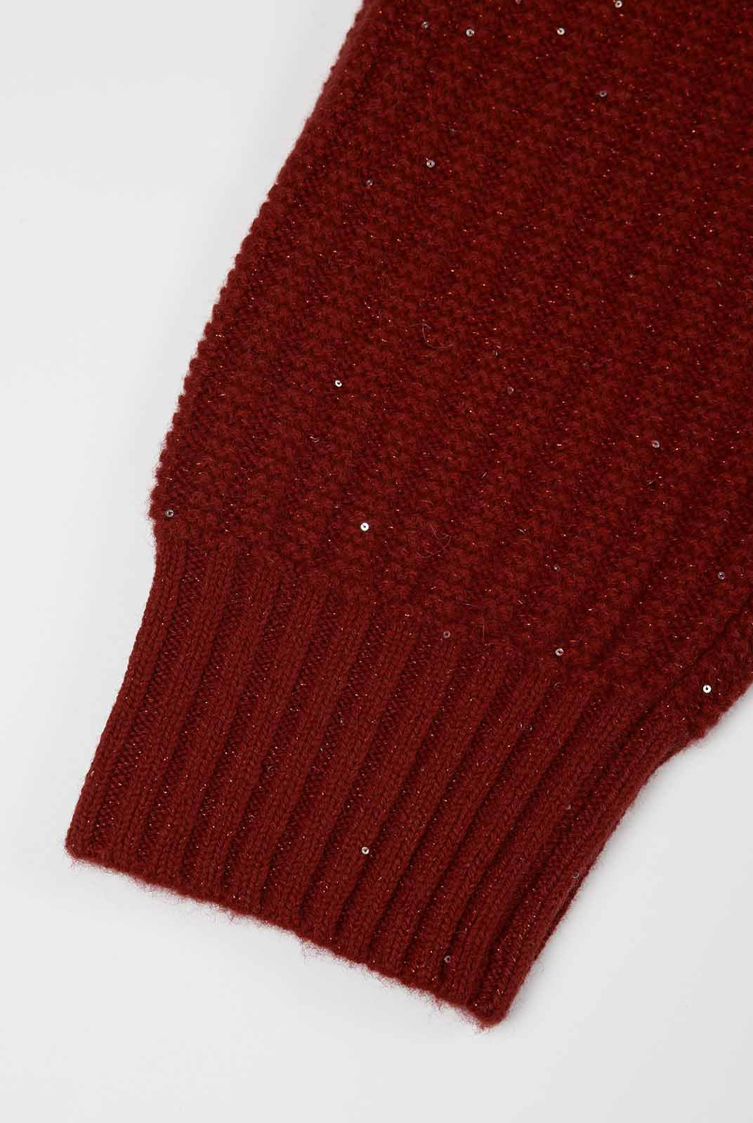 ASOBIO 100% Wool Sequin Sweater