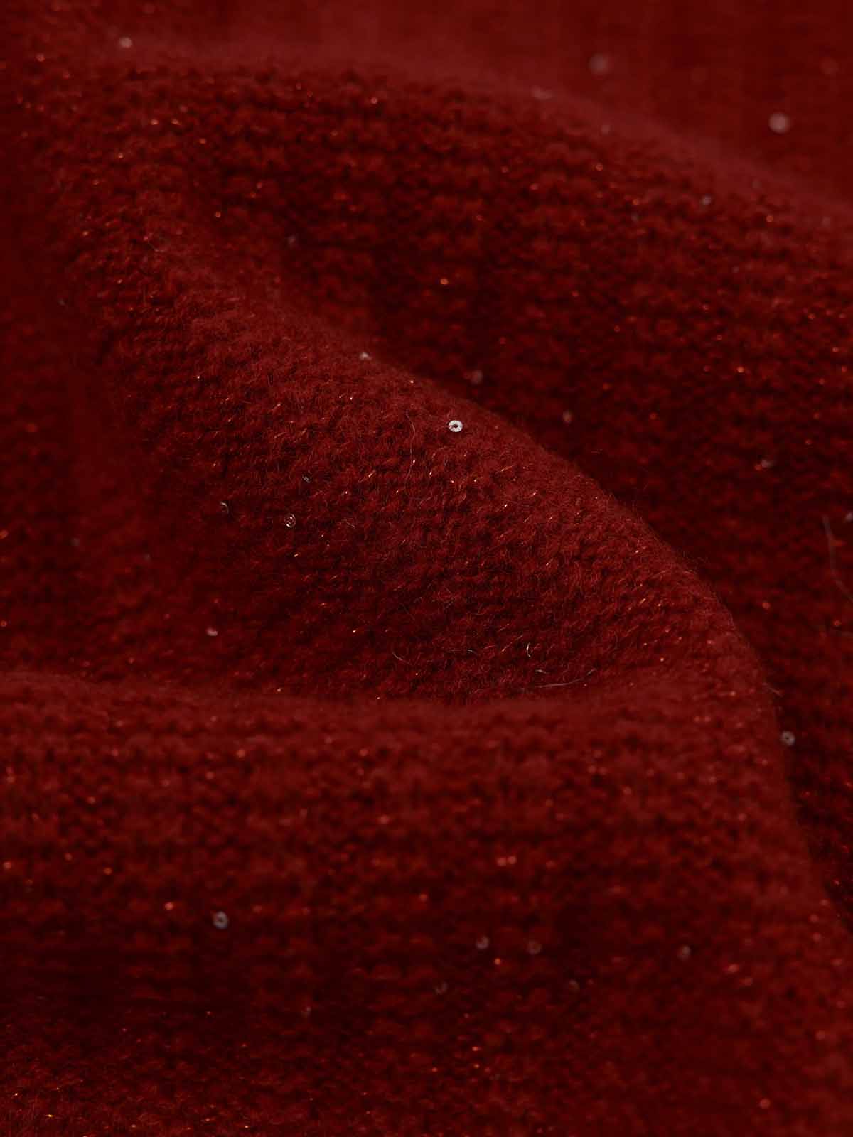ASOBIO 100% Wool Sequin Sweater
