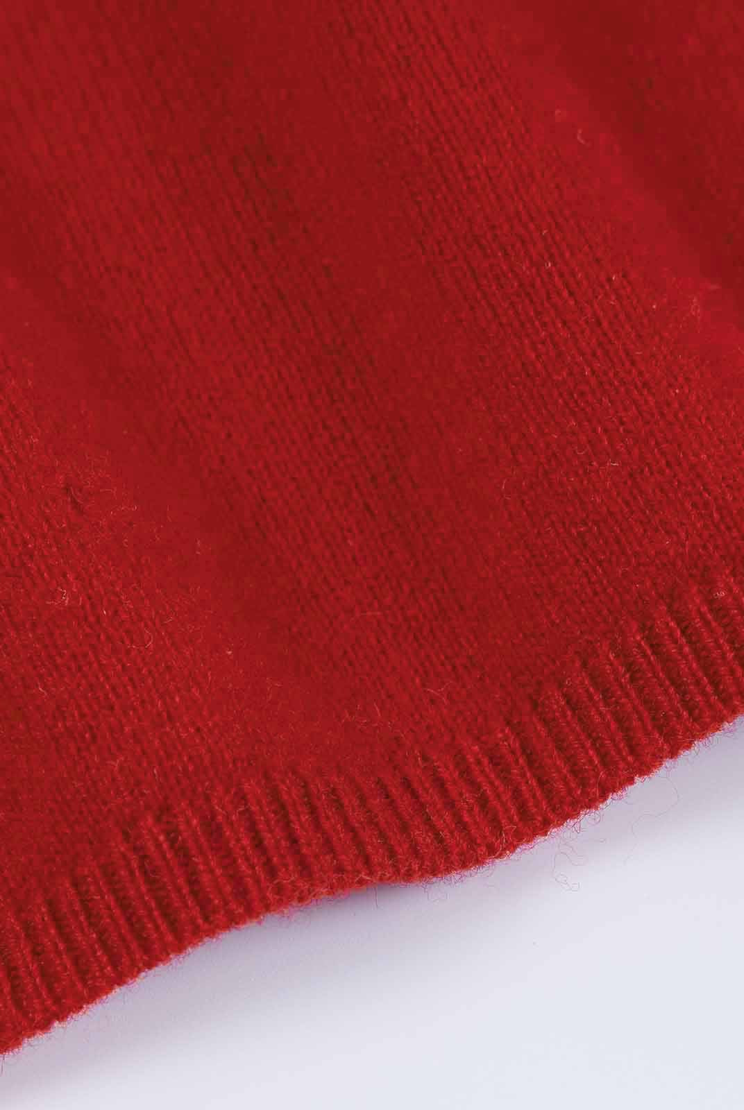 ASOBIO Lightweight 100% Wool Crewneck Top