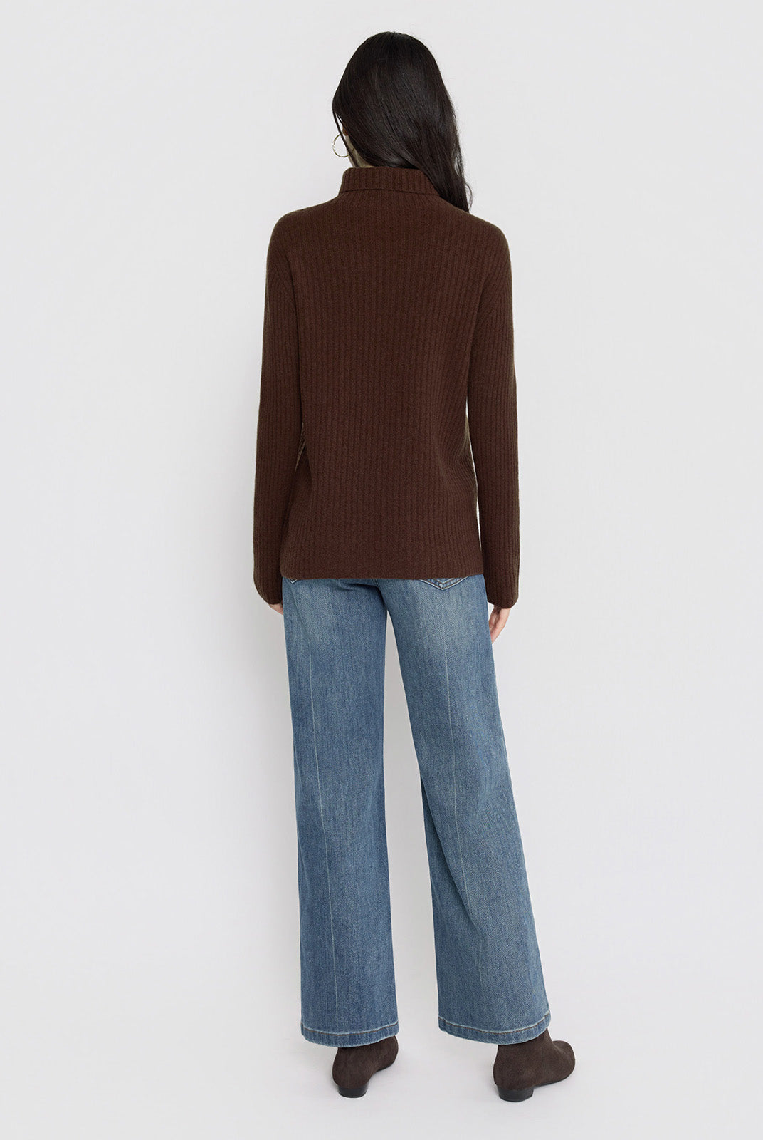 ASOBIO 100% Wool Turtleneck Sweater
