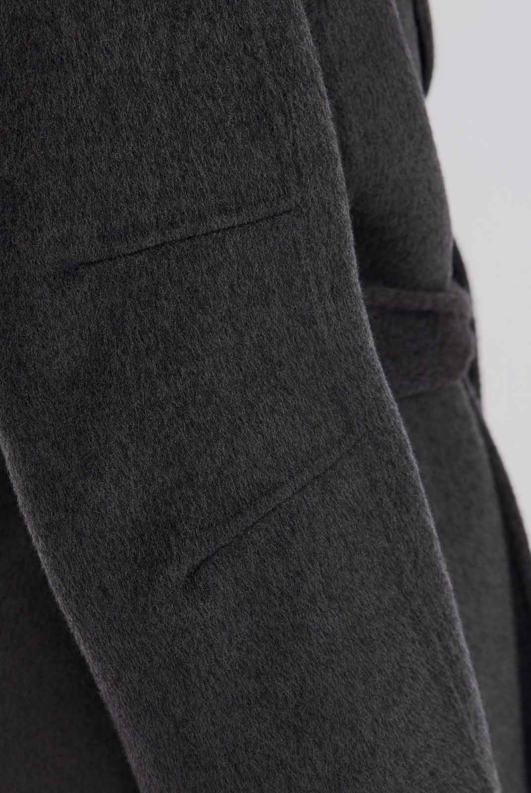 ASOBIO Double-Faced Stand Collar Wrap Coat