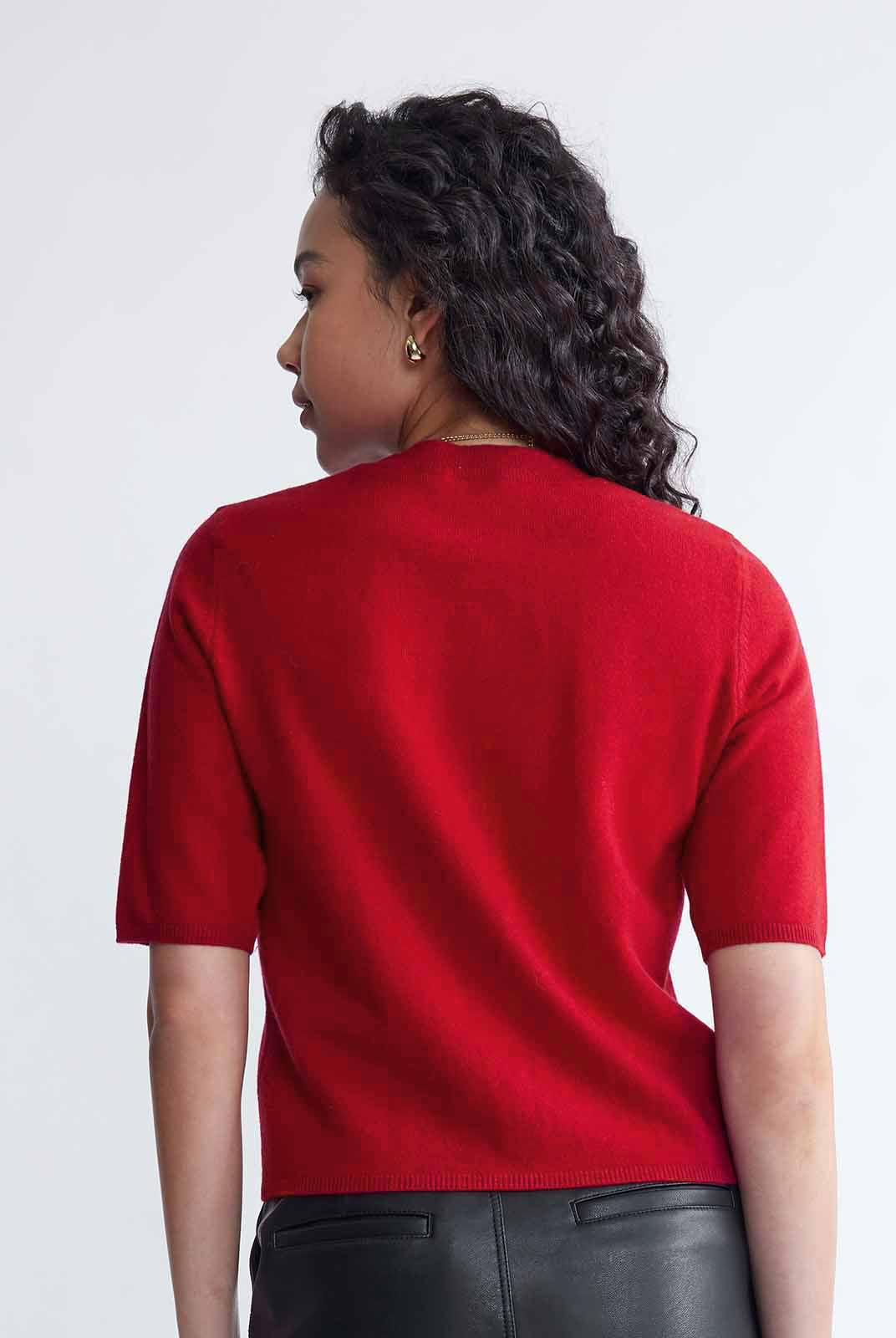 ASOBIO Lightweight 100% Wool Crewneck Top