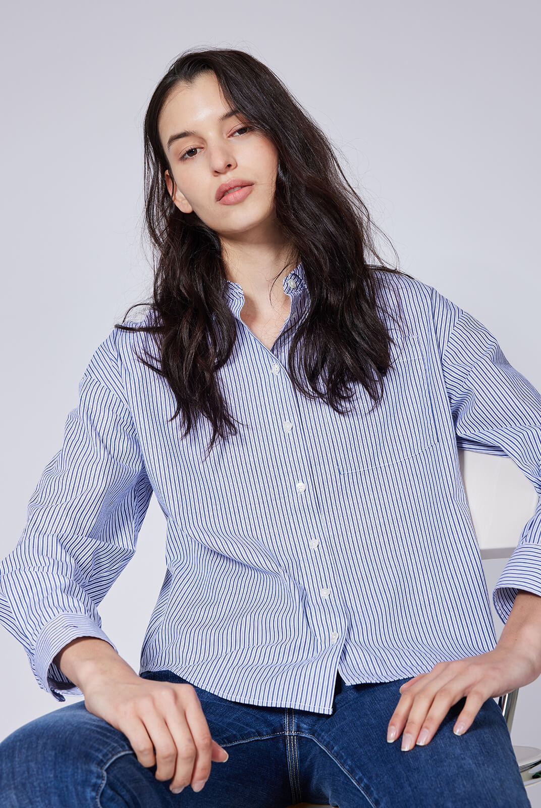 Simple Style Relaxed H-type Shirt