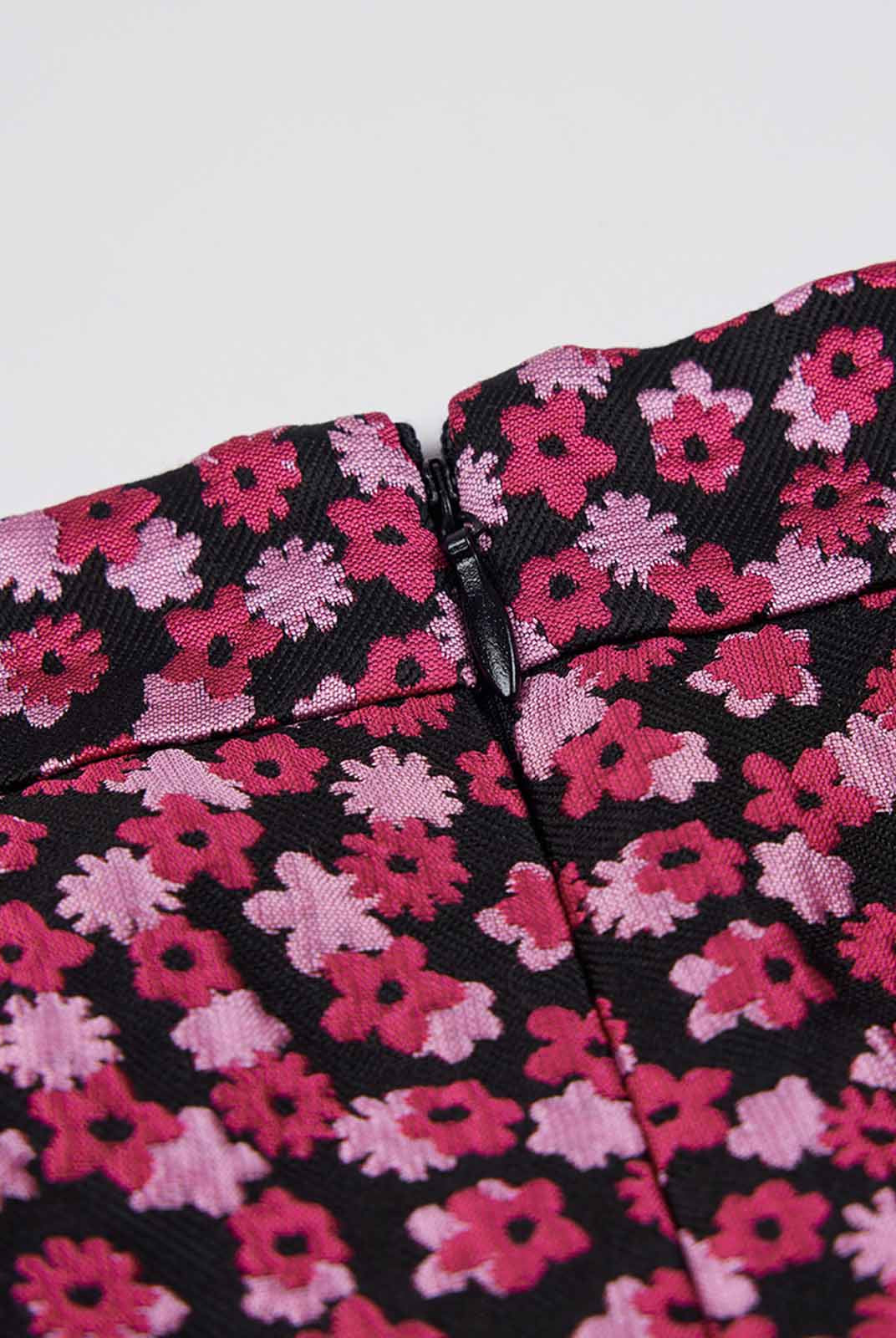 ASOBIO Jacquard Short Pleated Skirt