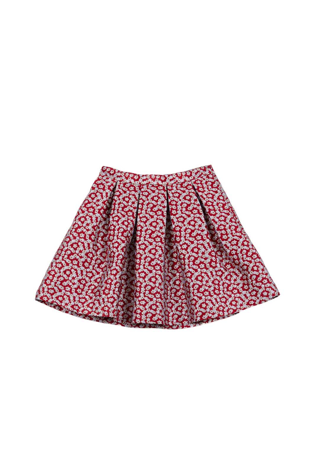 ASOBIO Jacquard Short Pleated Skirt