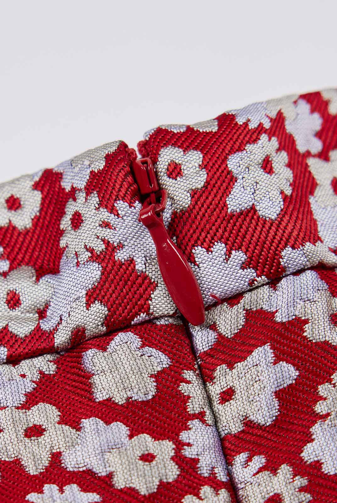 ASOBIO Jacquard Short Pleated Skirt