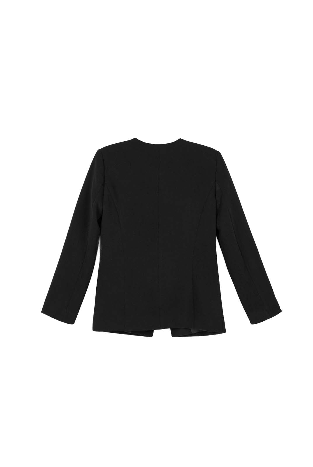 ASOBIO Tailored Round Neck Button-Up Blazer