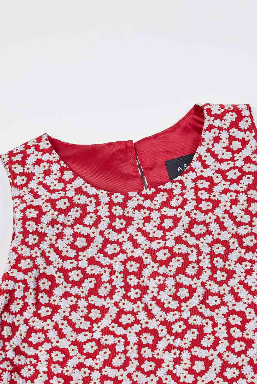 ASOBIO Jacquard Crewneck Tank Top