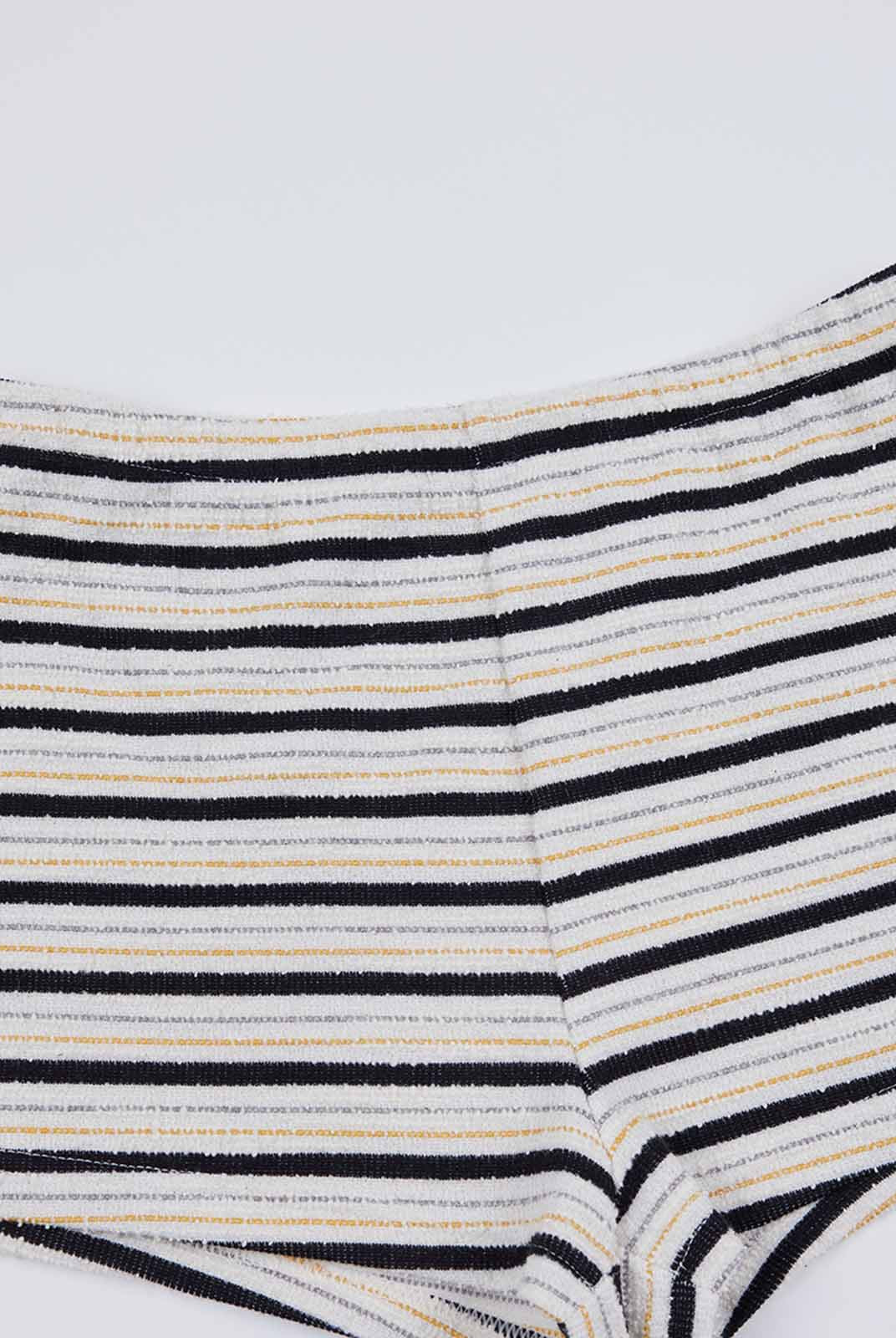 ASOBIO Mid-Rise Knitted Mini Shorts