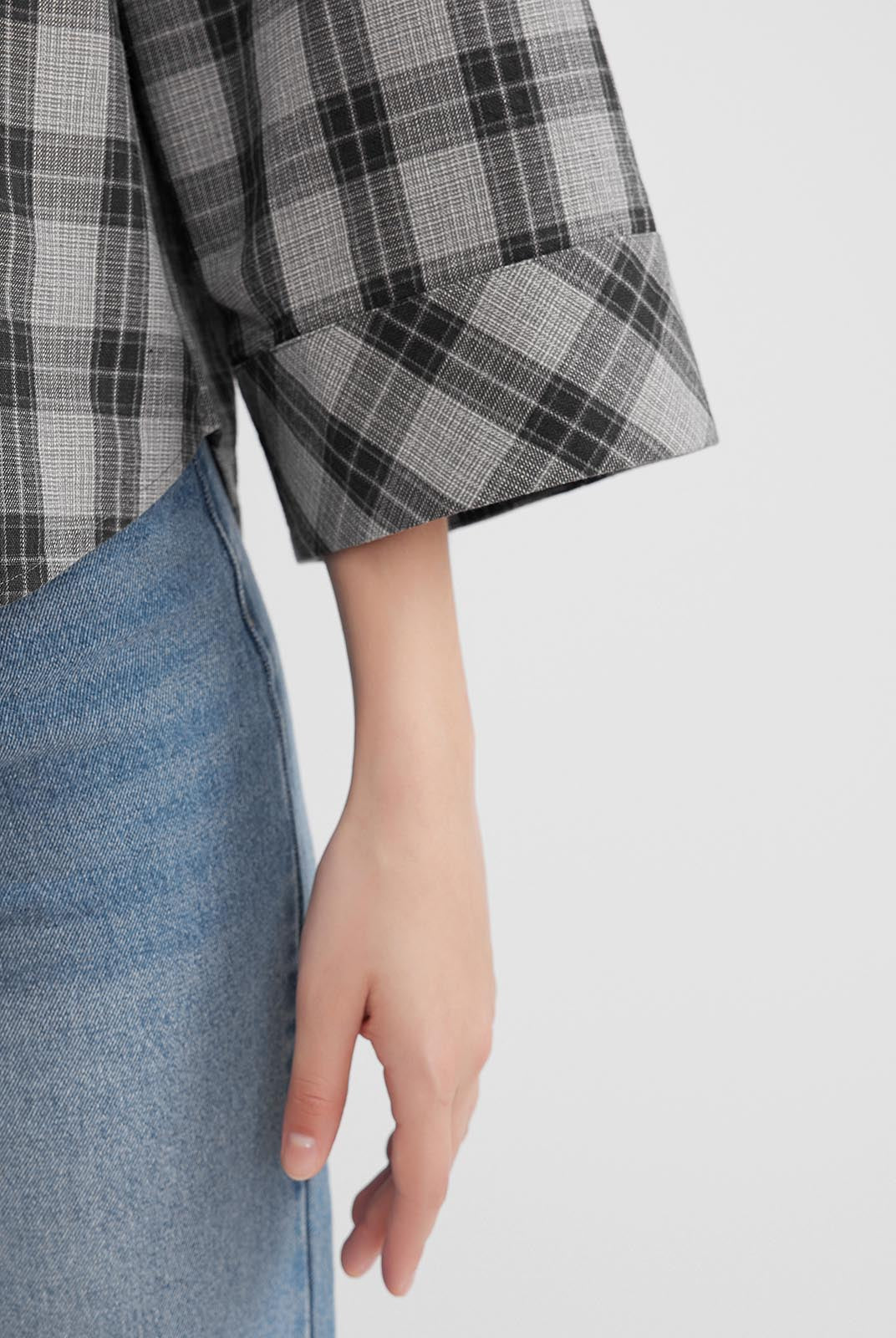 ASOBIO 100% Cotton Plaid Shirt