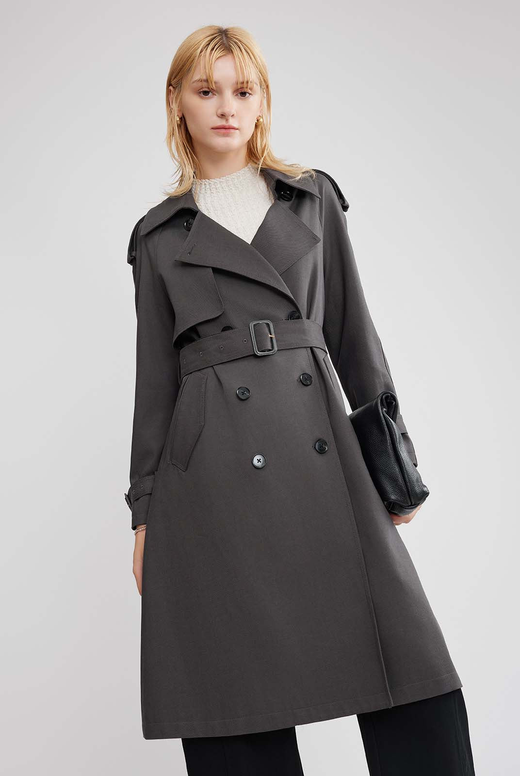 ASOBIO Relaxed-Fit Cotton Twill Trench Coat