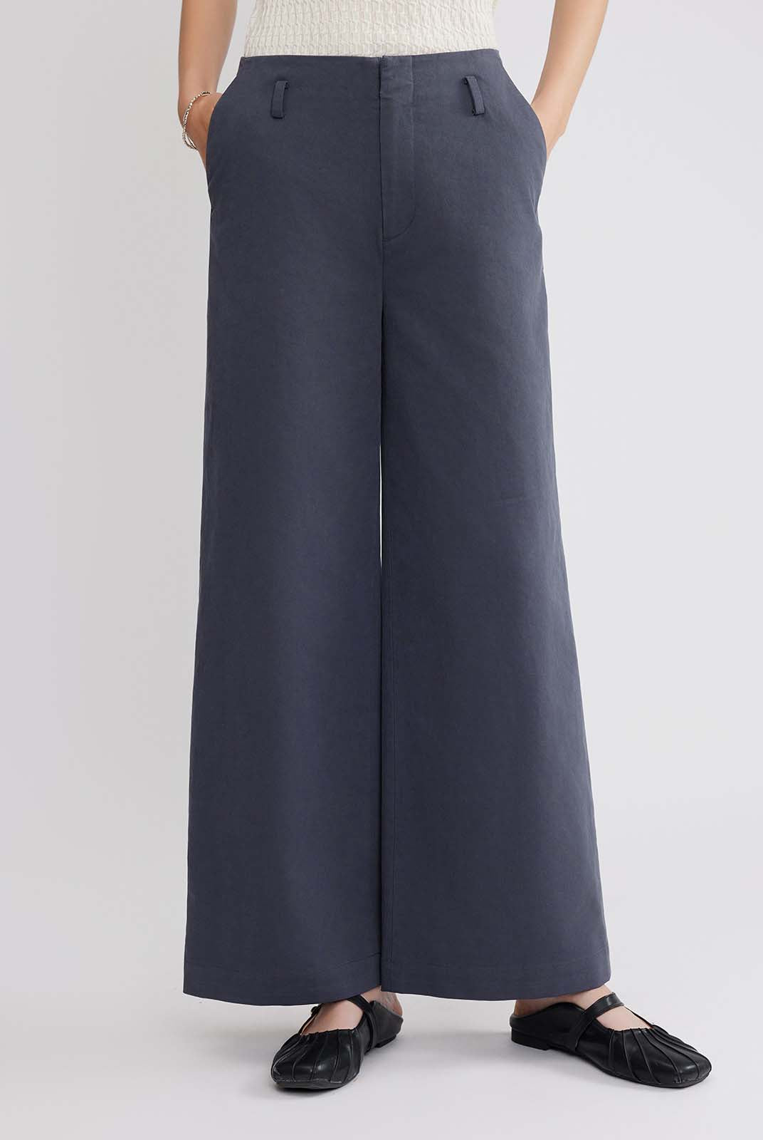 ASOBIO Twill Straight-Leg Pant