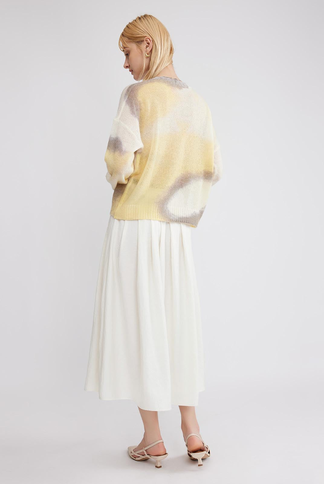 ASOBIO Alpaca Wool Blend Cardigan