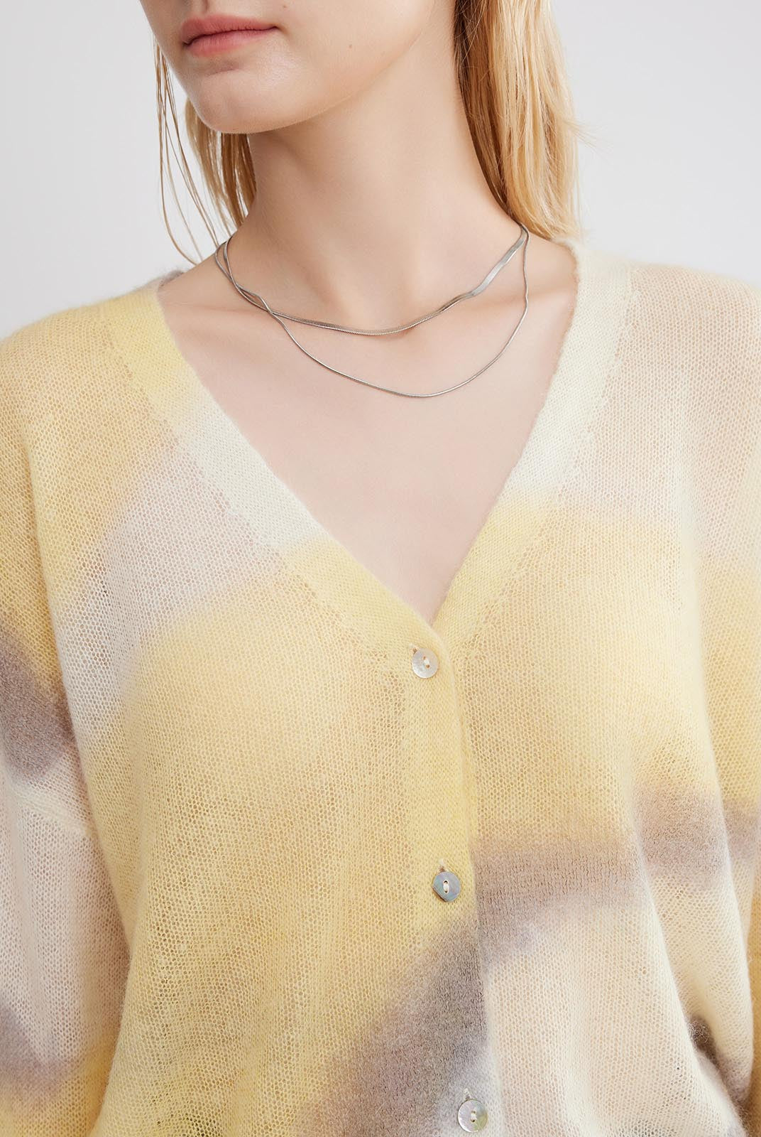 ASOBIO Alpaca Wool Blend Cardigan