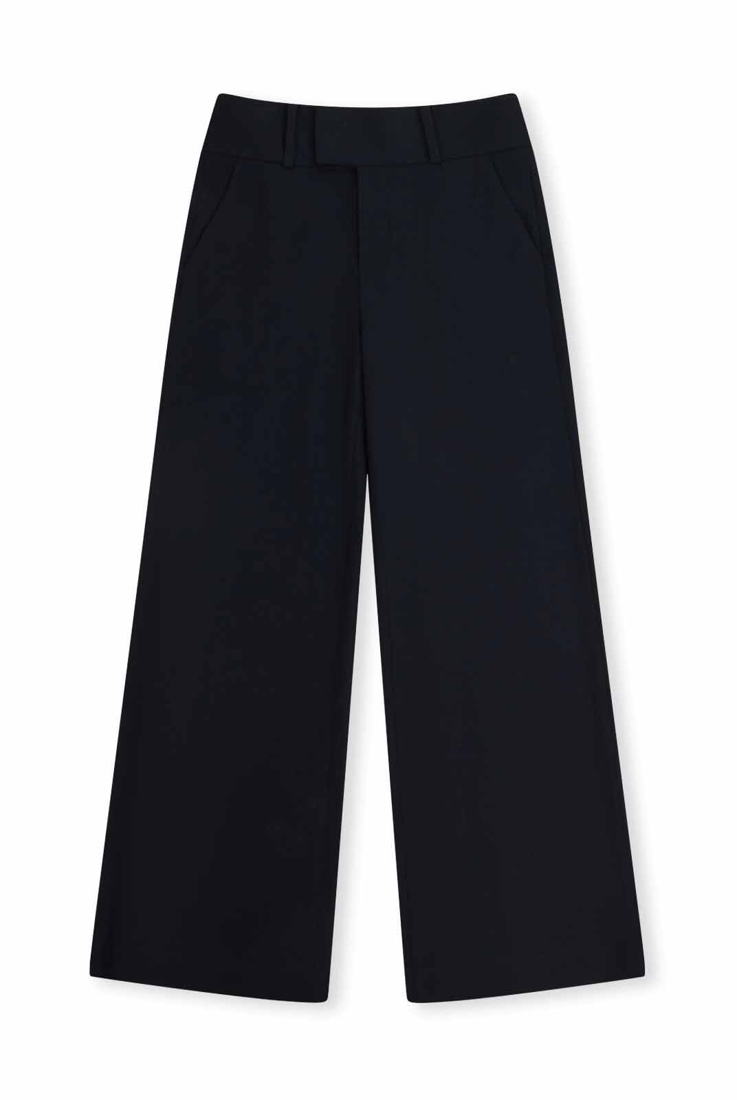 ASOBIO Wool Blend Wide-Leg Trousers