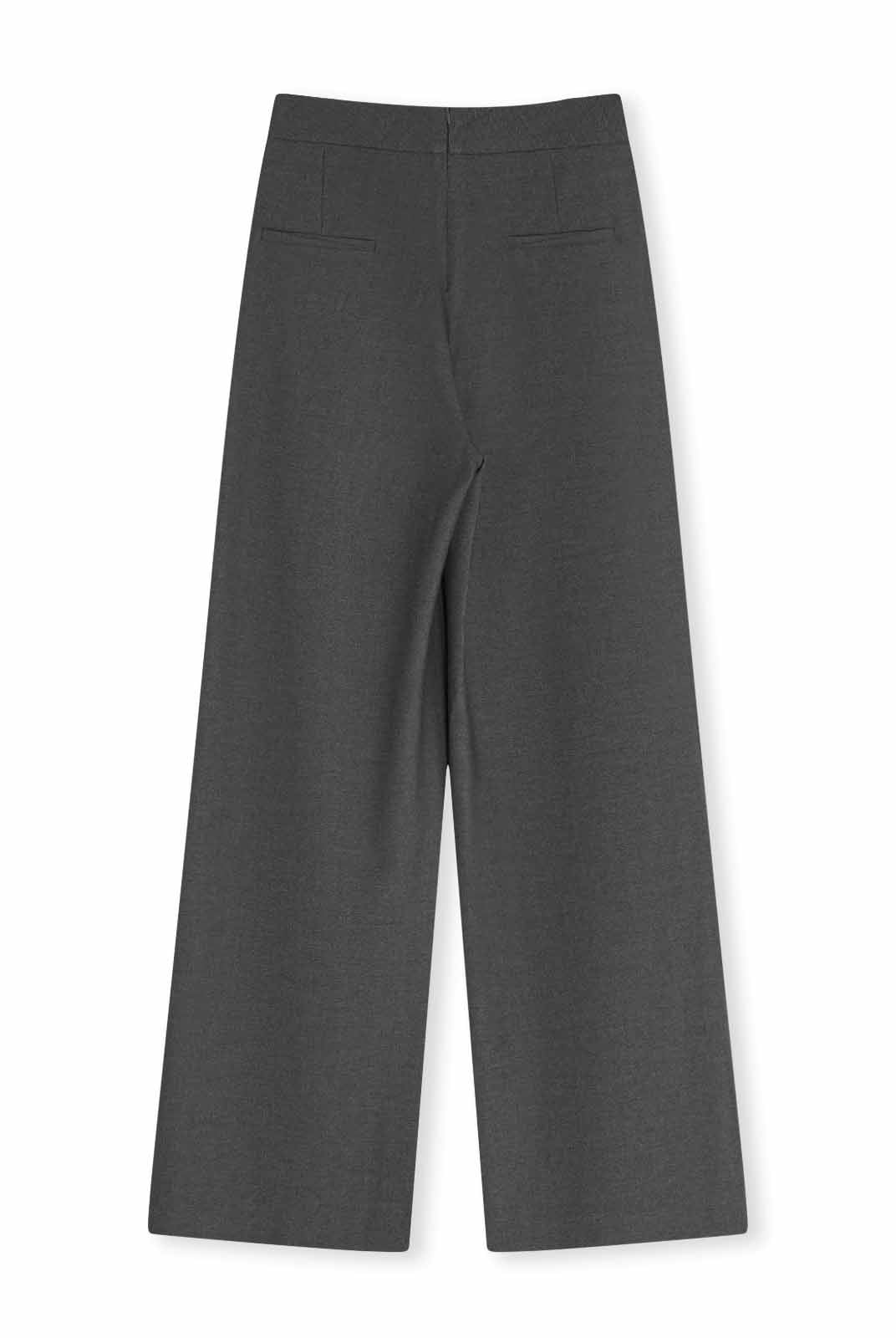 ASOBIO Wool Blend Pleated Trousers