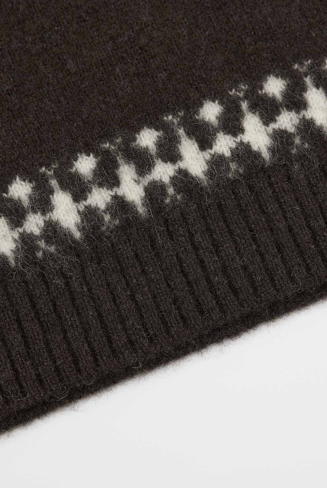 ASOBIO Geometric Yak Wool Sweater