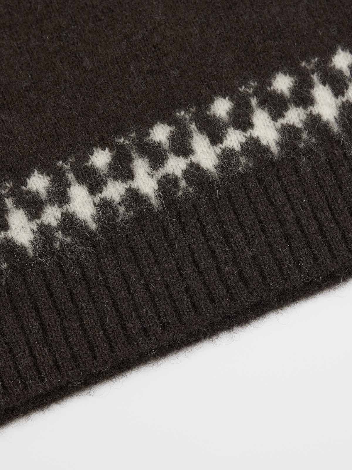 ASOBIO Geometric Yak Wool Sweater