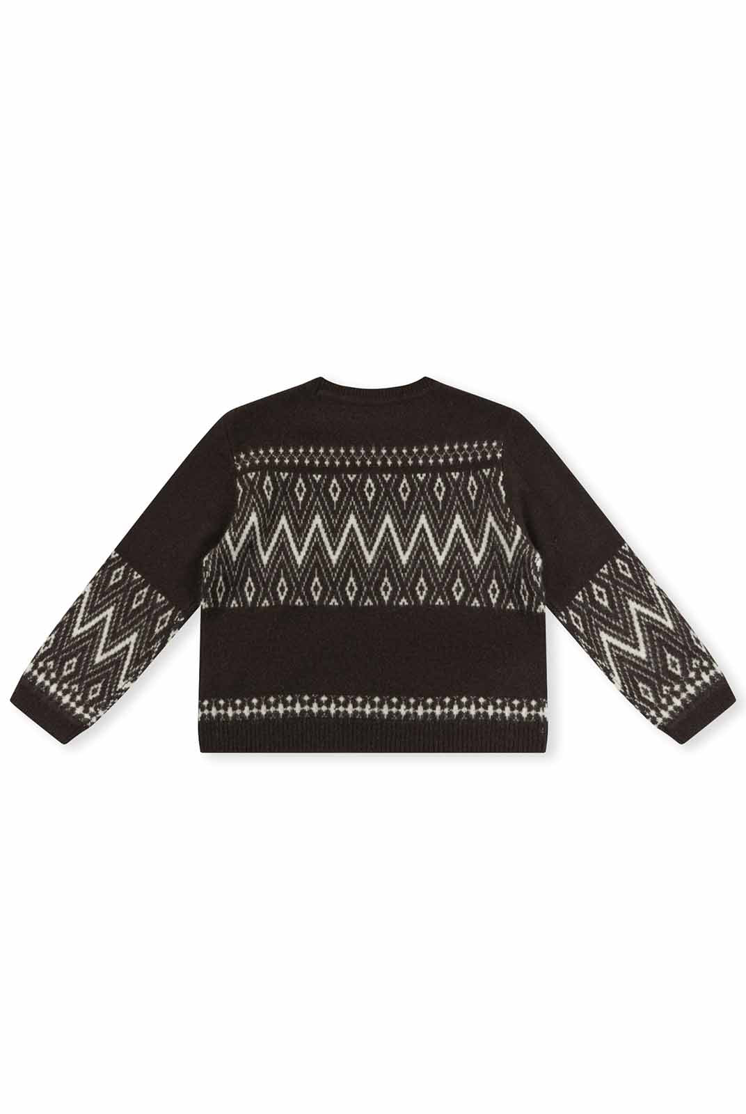ASOBIO Geometric Yak Wool Sweater