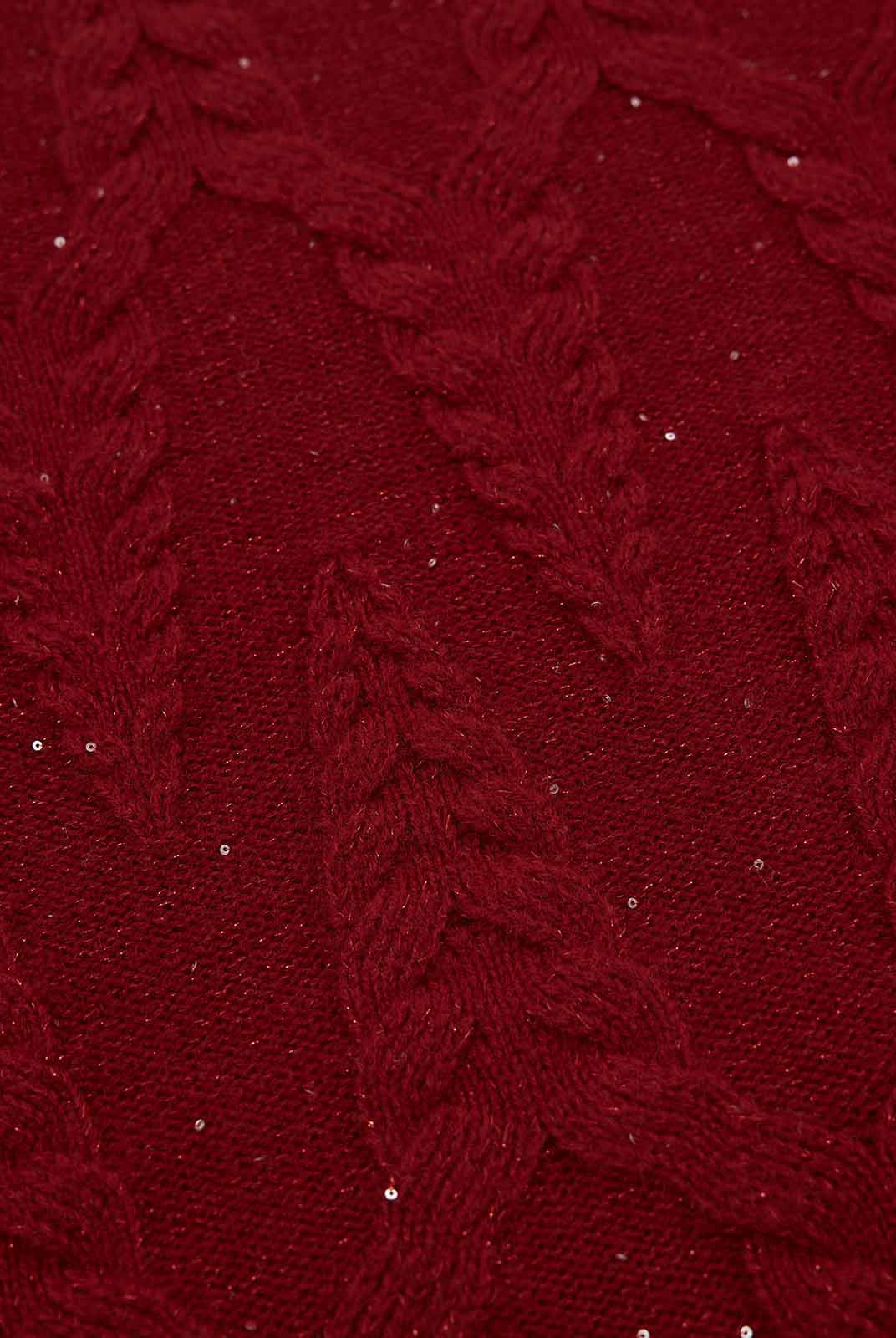 ASOBIO 100% Wool Turtleneck Pullover Sweater