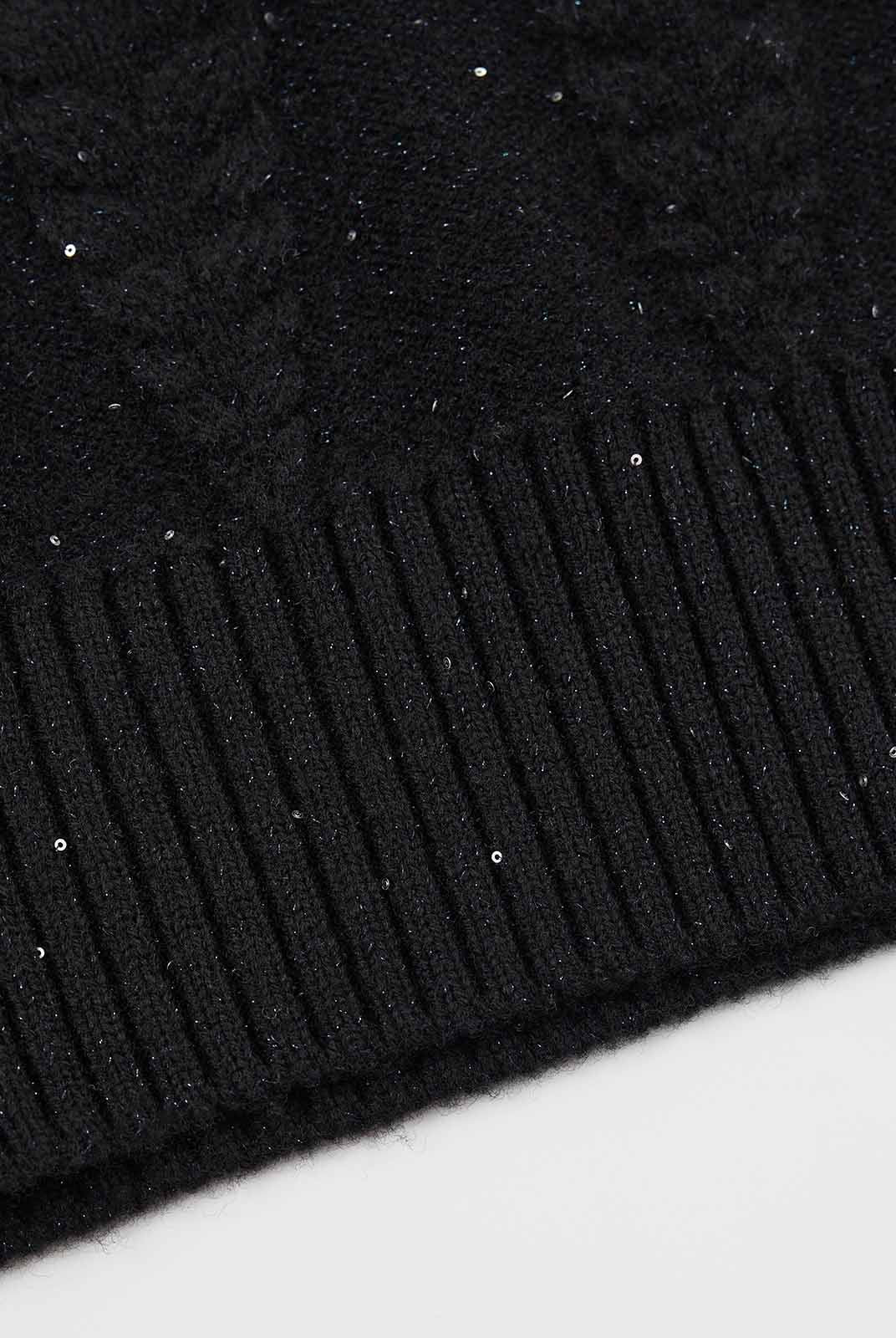 ASOBIO 100% Wool Turtleneck Pullover Sweater