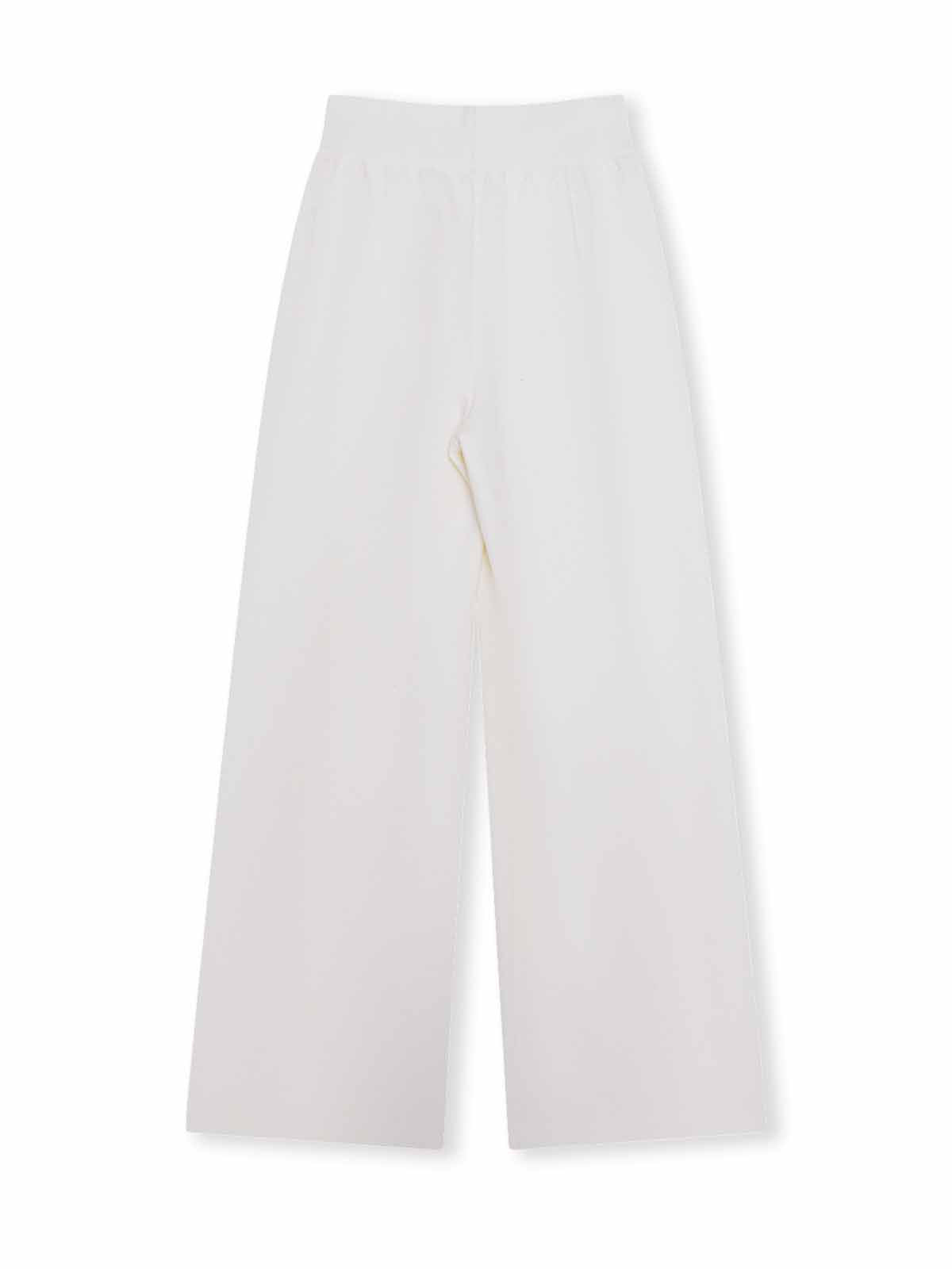 ASOBIO Wool-Blend High-Waist Wide-Leg Pant