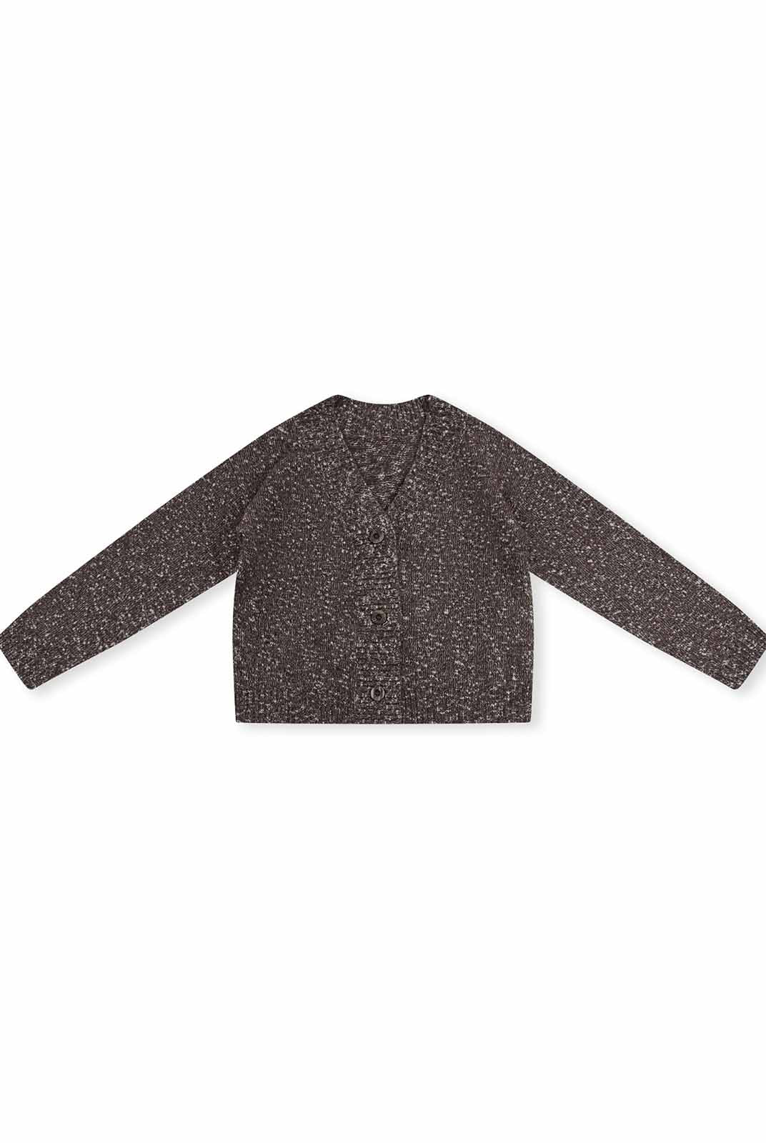 ASOBIO Wool-Blend V-Neck Cardigan