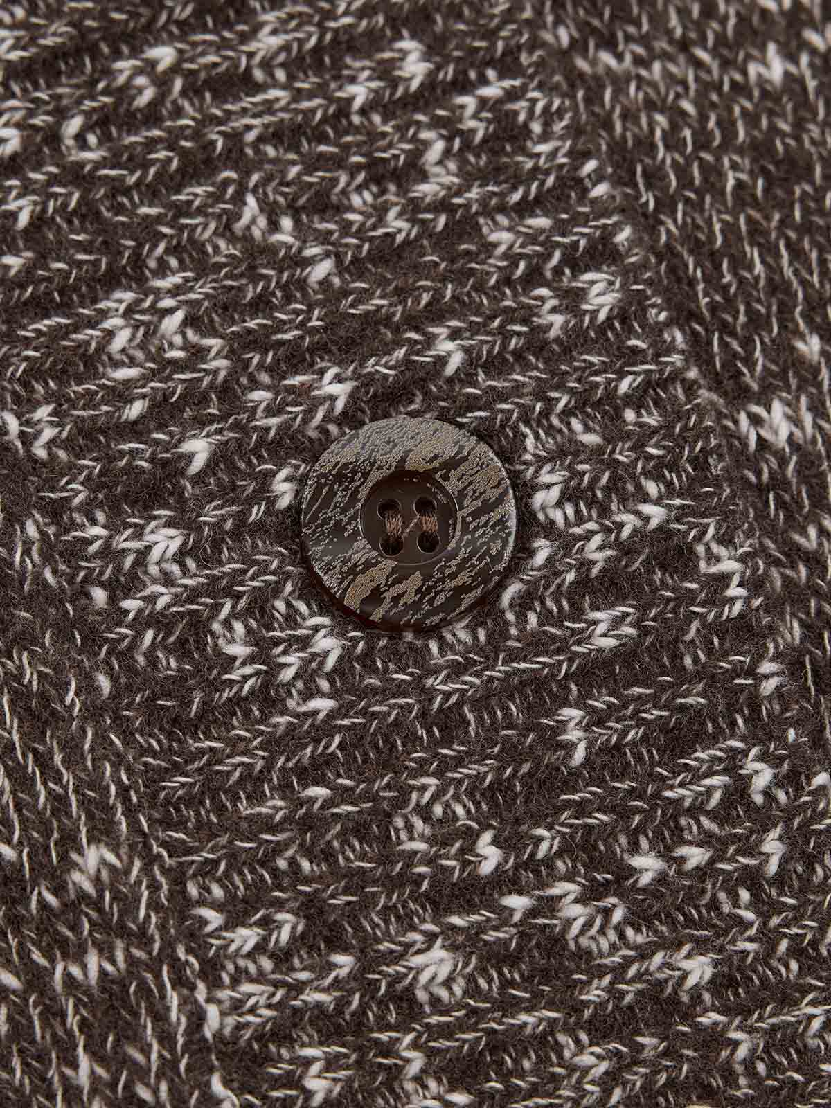 ASOBIO Wool-Blend V-Neck Cardigan