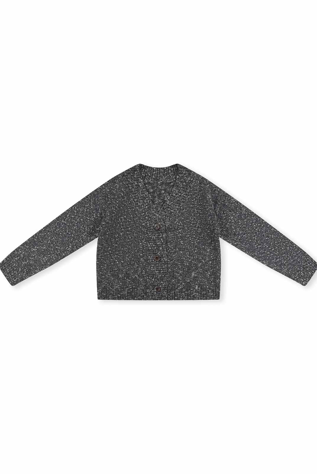 ASOBIO Wool-Blend V-Neck Cardigan