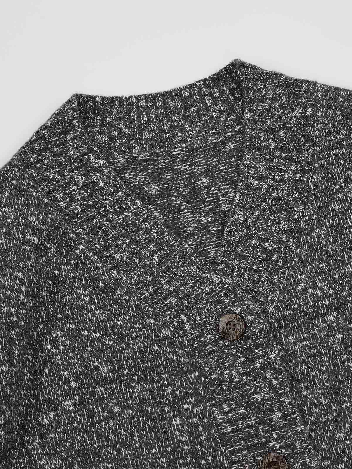 ASOBIO Wool-Blend V-Neck Cardigan